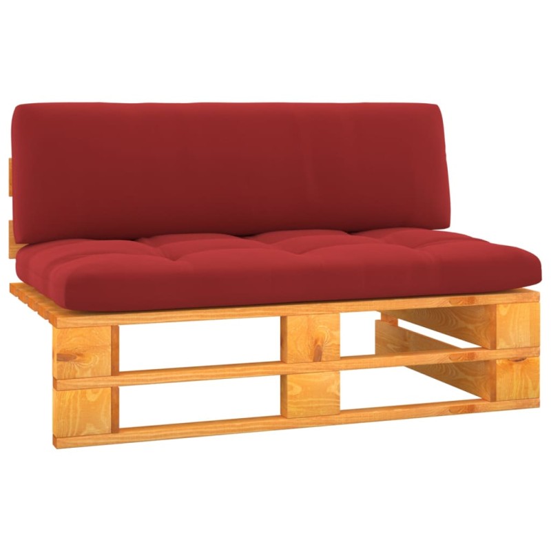 vidaXL Garten-Mittelsofa Paletten Honigbraun Imprägniertes Kiefernholz vidaXL Garten-Mittelsofa Paletten Honigbraun Imprägniertes Kiefernholz