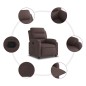 vidaXL Relaxsessel Dunkelbraun Stoff vidaXL Relaxsessel Dunkelbraun Stoff