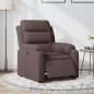 vidaXL Relaxsessel Elektrisch Dunkelbraun Stoff vidaXL Relaxsessel Elektrisch Dunkelbraun Stoff