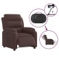 vidaXL Relaxsessel Elektrisch Dunkelbraun Stoff vidaXL Relaxsessel Elektrisch Dunkelbraun Stoff