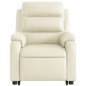 vidaXL Relaxsessel mit Aufstehhilfe Creme Kunstleder vidaXL Relaxsessel mit Aufstehhilfe Creme Kunstleder