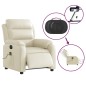 vidaXL Massagesessel Elektrisch Creme Kunstleder vidaXL Massagesessel Elektrisch Creme Kunstleder