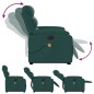 vidaXL Elektrischer Massagesessel mit Aufstehhilfe Dunkelgrün Stoff vidaXL Elektrischer Massagesessel mit Aufstehhilfe Dunkelgrün Stoff