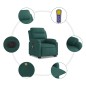 vidaXL Elektrischer Massagesessel mit Aufstehhilfe Dunkelgrün Stoff vidaXL Elektrischer Massagesessel mit Aufstehhilfe Dunkelgrün Stoff