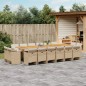 vidaXL 17-tlg. Garten-Essgruppe mit Kissen Beige Poly Rattan vidaXL 17-tlg. Garten-Essgruppe mit Kissen Beige Poly Rattan