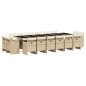 vidaXL 17-tlg. Garten-Essgruppe mit Kissen Beige Poly Rattan vidaXL 17-tlg. Garten-Essgruppe mit Kissen Beige Poly Rattan
