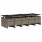 vidaXL 11-tlg. Garten-Essgruppe mit Kissen Grau Poly Rattan vidaXL 11-tlg. Garten-Essgruppe mit Kissen Grau Poly Rattan