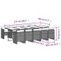 vidaXL 11-tlg. Garten-Essgruppe mit Kissen Schwarz Poly Rattan vidaXL 11-tlg. Garten-Essgruppe mit Kissen Schwarz Poly Rattan