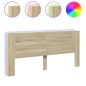vidaXL LED-Kopfteil mit Ablagen Sonoma-Eiche 220x16,5x103,5 cm vidaXL LED-Kopfteil mit Ablagen Sonoma-Eiche 220x16,5x103,5 cm