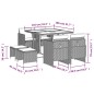 vidaXL 9-tlg. Garten-Essgruppe mit Kissen Schwarz Poly Rattan vidaXL 9-tlg. Garten-Essgruppe mit Kissen Schwarz Poly Rattan