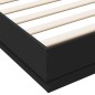 vidaXL Bettgestell Schwarz 180x200 cm Holzwerkstoff vidaXL Bettgestell Schwarz 180x200 cm Holzwerkstoff
