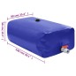vidaXL Wassertank mit Wasserhahn Faltbar 670 L PVC vidaXL Wassertank mit Wasserhahn Faltbar 670 L PVC