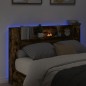 vidaXL LED-Kopfteil mit Ablage Räuchereiche 160x16,5x103,5 cm