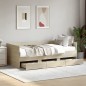 vidaXL Tagesbett mit Schubladen Sonoma-Eiche 90x190 cm Holzwerkstoff vidaXL Tagesbett mit Schubladen Sonoma-Eiche 90x190 cm Holzwerkstoff
