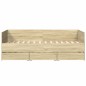 vidaXL Tagesbett mit Schubladen Sonoma-Eiche 90x190 cm Holzwerkstoff vidaXL Tagesbett mit Schubladen Sonoma-Eiche 90x190 cm Holzwerkstoff