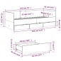 vidaXL Tagesbett mit Schubladen Sonoma-Eiche 90x190 cm Holzwerkstoff vidaXL Tagesbett mit Schubladen Sonoma-Eiche 90x190 cm Holzwerkstoff