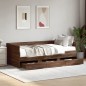 vidaXL Tagesbett Schubladen Braun Eiche-Optik 90x190 cm Holzwerkstoff vidaXL Tagesbett Schubladen Braun Eiche-Optik 90x190 cm Holzwerkstoff