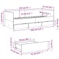 vidaXL Tagesbett Schubladen Braun Eiche-Optik 90x190 cm Holzwerkstoff vidaXL Tagesbett Schubladen Braun Eiche-Optik 90x190 cm Holzwerkstoff