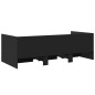 vidaXL Tagesbett mit Schubladen Schwarz 100x200 cm Holzwerkstoff vidaXL Tagesbett mit Schubladen Schwarz 100x200 cm Holzwerkstoff