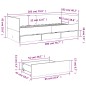 vidaXL Tagesbett mit Schubladen Schwarz 100x200 cm Holzwerkstoff vidaXL Tagesbett mit Schubladen Schwarz 100x200 cm Holzwerkstoff