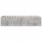 vidaXL Tagesbett mit Schubladen Betongrau 90x190 cm Holzwerkstoff vidaXL Tagesbett mit Schubladen Betongrau 90x190 cm Holzwerkstoff