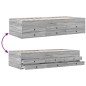 vidaXL Tagesbett mit Schubladen Grau Sonoma 90x190 cm Holzwerkstoff vidaXL Tagesbett mit Schubladen Grau Sonoma 90x190 cm Holzwerkstoff