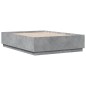 vidaXL Bettgestell Betongrau 120x190 cm Holzwerkstoff vidaXL Bettgestell Betongrau 120x190 cm Holzwerkstoff