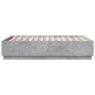 vidaXL Bettgestell Betongrau 120x190 cm Holzwerkstoff vidaXL Bettgestell Betongrau 120x190 cm Holzwerkstoff