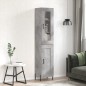 Highboard Betongrau 34,5x34x180 cm Holzwerkstoff Highboard Betongrau 34,5x34x180 cm Holzwerkstoff