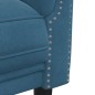 vidaXL Sofa 3-Sitzer Blau Samt vidaXL Sofa 3-Sitzer Blau Samt