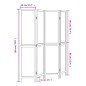 vidaXL 4-tlg. Raumteiler Weiß Massivholz Paulownia vidaXL 4-tlg. Raumteiler Weiß Massivholz Paulownia