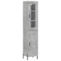 Highboard Betongrau 34,5x34x180 cm Holzwerkstoff Highboard Betongrau 34,5x34x180 cm Holzwerkstoff