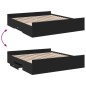 vidaXL Bettgestell mit Schubladen Schwarz 200x200 cm Holzwerkstoff vidaXL Bettgestell mit Schubladen Schwarz 200x200 cm Holzwerkstoff