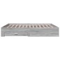 vidaXL Bettgestell mit Schubladen Grau Sonoma 180x200cm Holzwerkstoff vidaXL Bettgestell mit Schubladen Grau Sonoma 180x200cm Holzwerkstoff