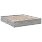 vidaXL Bettgestell mit Schubladen Grau Sonoma 180x200cm Holzwerkstoff vidaXL Bettgestell mit Schubladen Grau Sonoma 180x200cm Holzwerkstoff