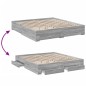 vidaXL Bettgestell mit Schubladen Grau Sonoma 180x200cm Holzwerkstoff vidaXL Bettgestell mit Schubladen Grau Sonoma 180x200cm Holzwerkstoff