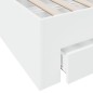 vidaXL Bettgestell mit Schubladen Weiß 180x200 cm Holzwerkstoff vidaXL Bettgestell mit Schubladen Weiß 180x200 cm Holzwerkstoff