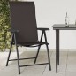 vidaXL Gartenstühle 2 Stk. Klappbar Schwarz Kaffeebraun Poly Rattan vidaXL Gartenstühle 2 Stk. Klappbar Schwarz Kaffeebraun Poly Rattan