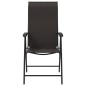 vidaXL Gartenstühle 2 Stk. Klappbar Schwarz Kaffeebraun Poly Rattan vidaXL Gartenstühle 2 Stk. Klappbar Schwarz Kaffeebraun Poly Rattan