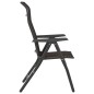 vidaXL Gartenstühle 2 Stk. Klappbar Schwarz Kaffeebraun Poly Rattan vidaXL Gartenstühle 2 Stk. Klappbar Schwarz Kaffeebraun Poly Rattan