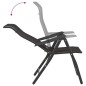 vidaXL Gartenstühle 2 Stk. Klappbar Schwarz Kaffeebraun Poly Rattan vidaXL Gartenstühle 2 Stk. Klappbar Schwarz Kaffeebraun Poly Rattan