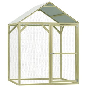 vidaXL Hühnerkäfig 1,5x1,5x2 m Kiefernholz Imprägniert und Stahl
