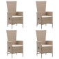 7-tlg. Garten-Essgruppe Poly Rattan Beige 7-tlg. Garten-Essgruppe Poly Rattan Beige