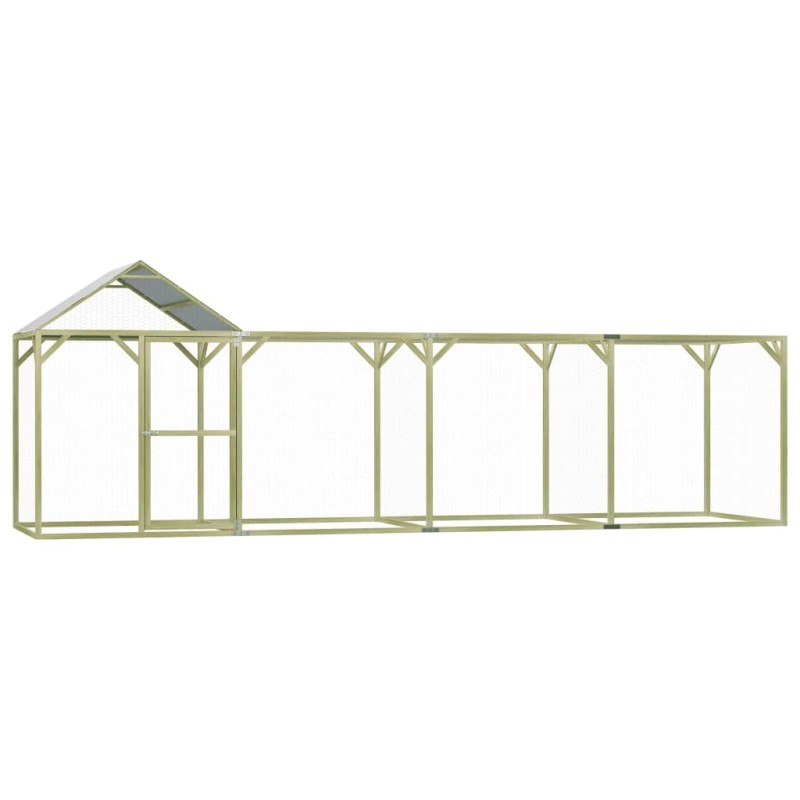 vidaXL Hühnerkäfig 6x1,5x2 m Kiefernholz Imprägniert und Stahl vidaXL Hühnerkäfig 6x1,5x2 m Kiefernholz Imprägniert und Stahl