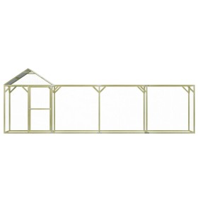 vidaXL Hühnerkäfig 6x1,5x2 m Kiefernholz Imprägniert und Stahl