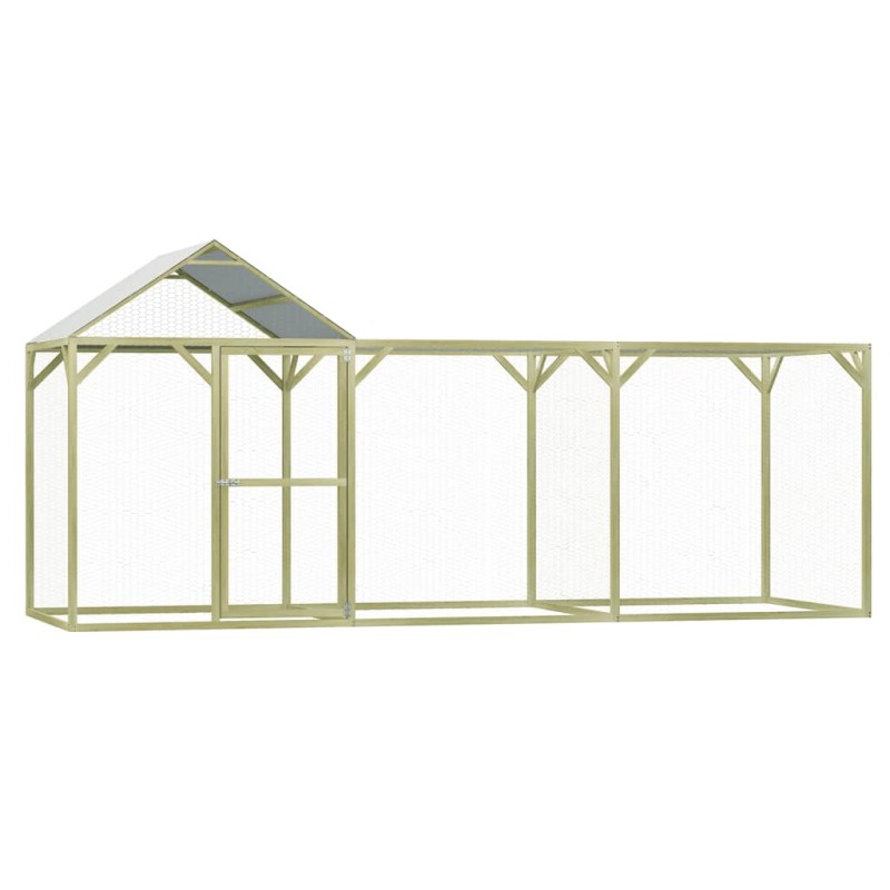 vidaXL Hühnerkäfig 4,5x1,5x2 m Kiefernholz Imprägniert und Stahl vidaXL Hühnerkäfig 4,5x1,5x2 m Kiefernholz Imprägniert und Stahl
