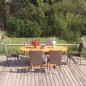 7-tlg. Garten-Essgruppe Poly Rattan Braun 7-tlg. Garten-Essgruppe Poly Rattan Braun