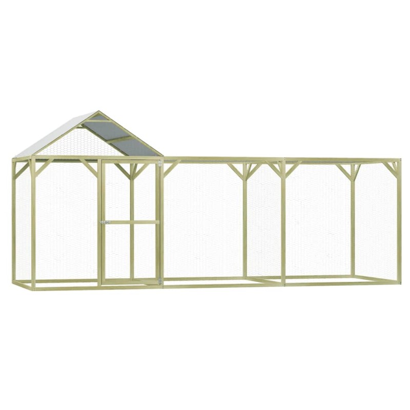 vidaXL Hühnerkäfig 4,5x1,5x2 m Kiefernholz Imprägniert und Stahl vidaXL Hühnerkäfig 4,5x1,5x2 m Kiefernholz Imprägniert und Stahl