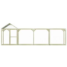 vidaXL Hühnerkäfig 6x1,5x2 m Kiefernholz Imprägniert und Stahl