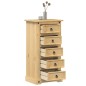 vidaXL Nachttisch Corona 53x39x103 cm Massivholz Kiefer vidaXL Nachttisch Corona 53x39x103 cm Massivholz Kiefer